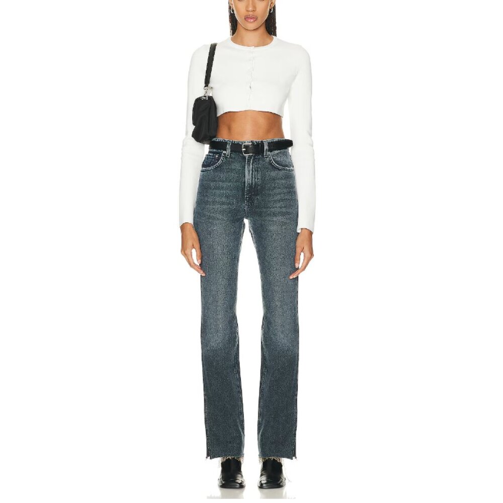 Harlow High Rise Boot W/ Slit Hem
